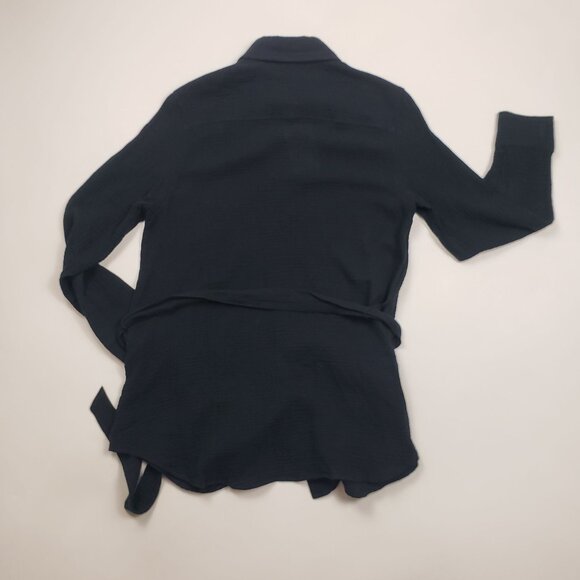 Andie Swim The Corvo Button-Up Women's XS Black Cotton Gauze Beach & Resort Wear - Picture 10 of 16